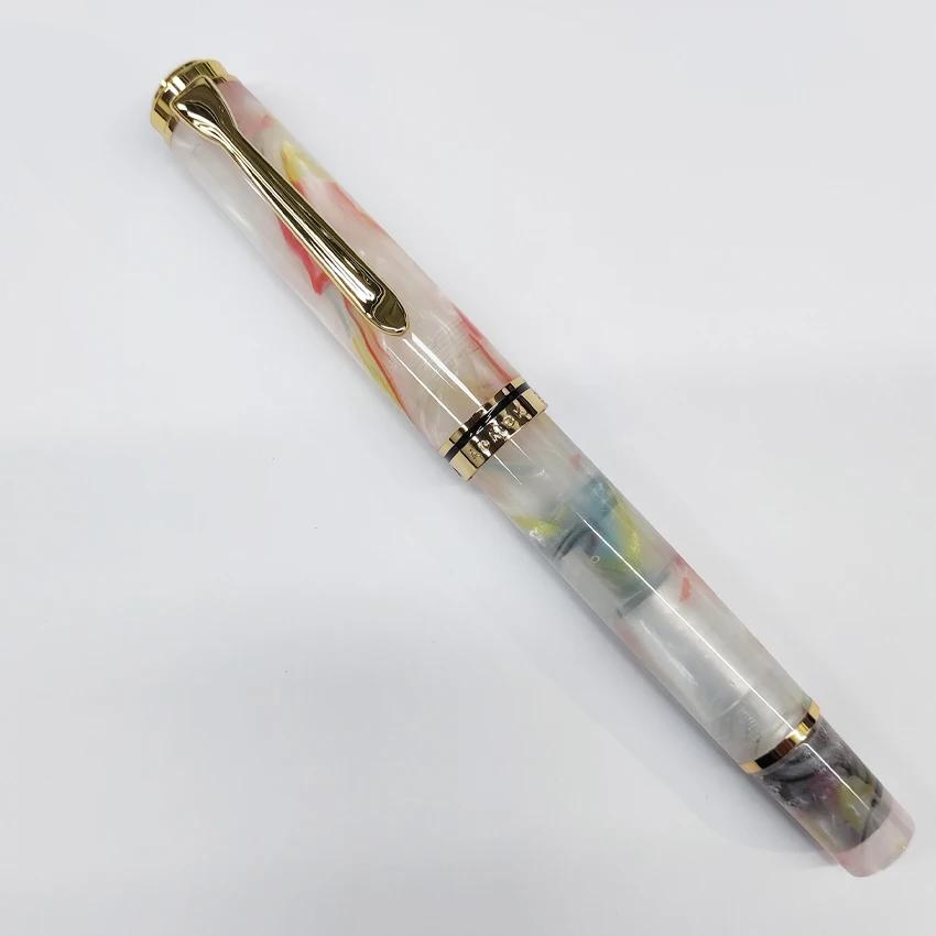 New ADMOK M800 Acrylic Piston Fountain Pen BOCK/Schmidt Soft Smooth No.6/35# Nib Inking Copy Students Writing Gift Pen