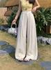 2026 Spring Plus Size Women's High-Waisted Wide-Leg Floor-Length Pants