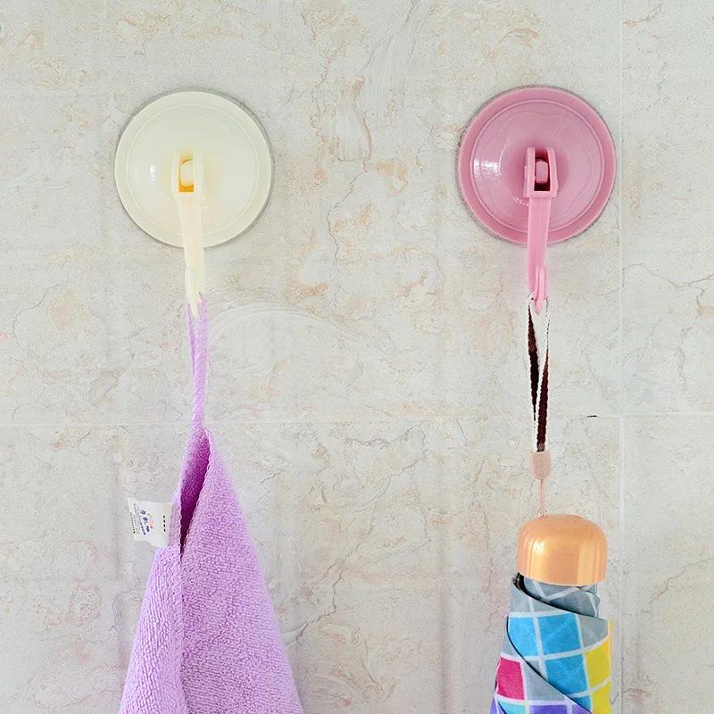 4 st Sugkoppskrokar Avtagbar Vakuumhållare för Toalett Badrum och Kök Handdukshängare Förvaring