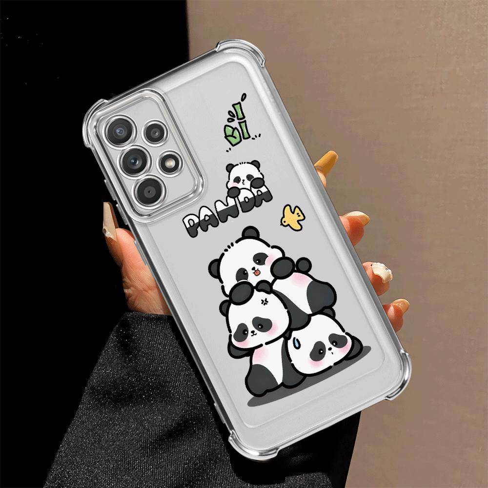 

Cartoon Cute Panda Phone Cover Case for Samsung Galaxy A16 A52 A17 A33 A35 A36 A24 A13 A25 A26 A21s A15 Galaxy A55