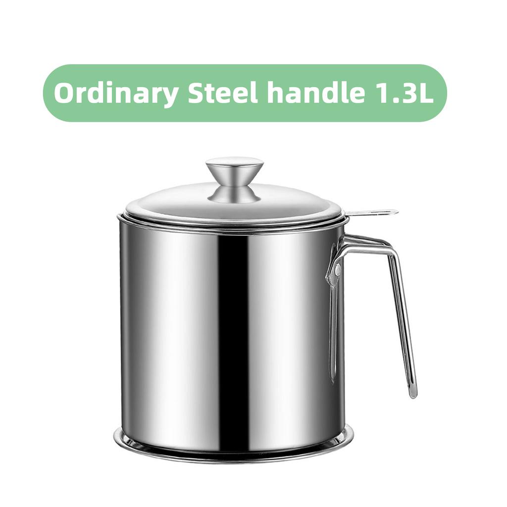 Nádoba na tuk Olejová nádoba s jemným sítem Nádoby na skladování oleje Sítka na slaninu Nerezová plechovka na smažení Skladování