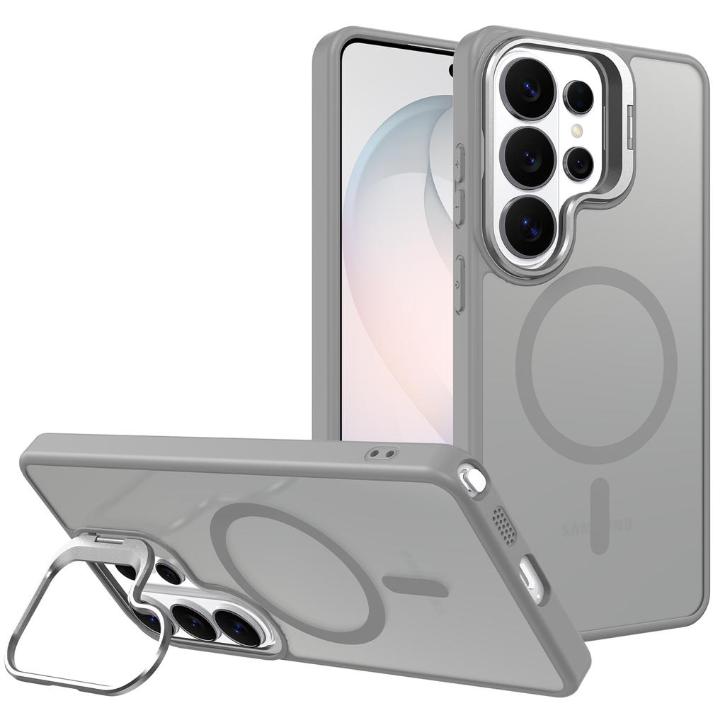 Lens Bracket Magnetic Matte Clear Case For Samsung Galaxy S26 S2 S24 S23 Ultra Plus S24FE A6 A36 A16 For  Cover