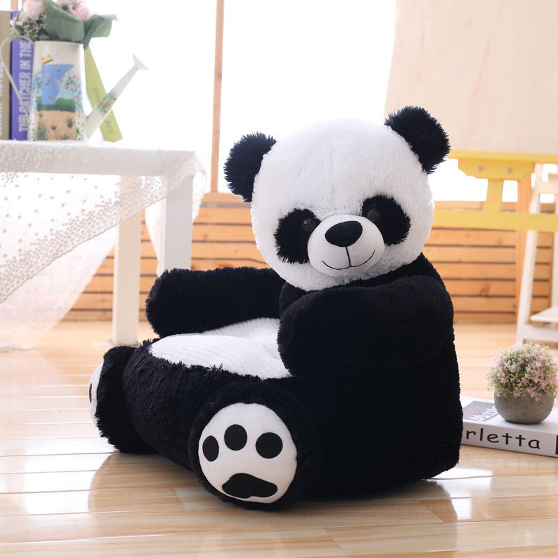 Children's Cute Panda Plush Sofa - Cartoon Tatami Style