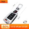 Interior Mouldings Zinc Alloy Car Key Case Full Cover For VW Volkswagen Golf 7 MK7 Tiguan MK2 For SEAT Ateca Leon FR 2 Ibiza For