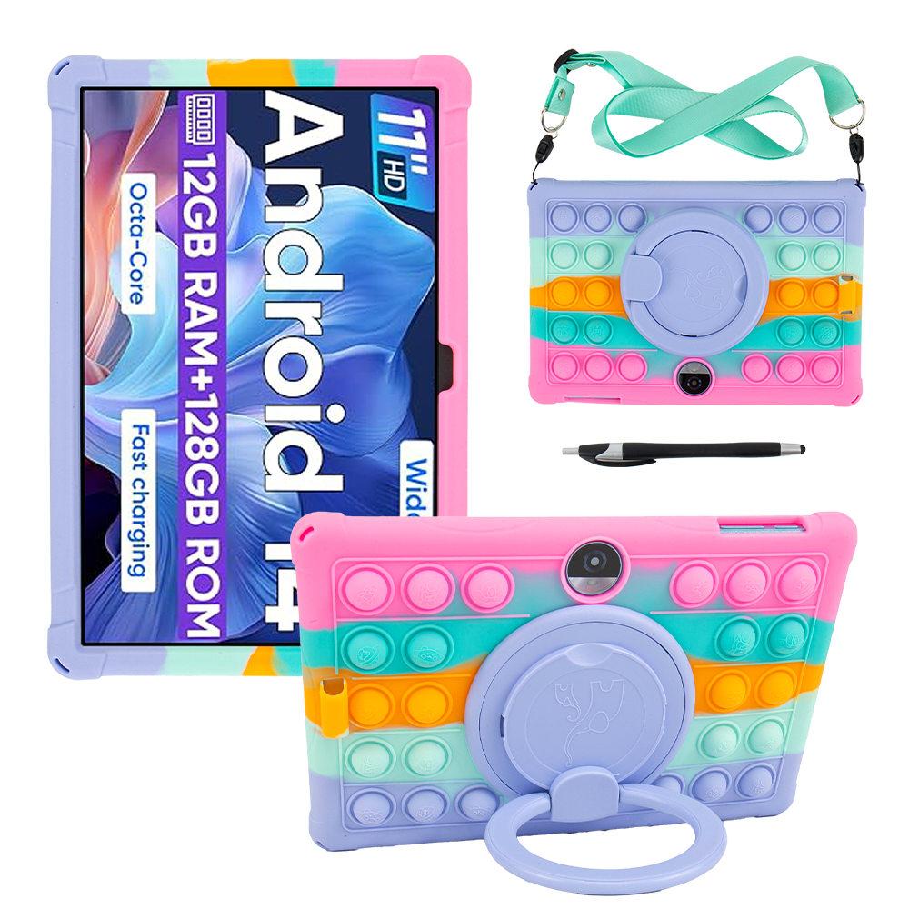 

Soft Silicont Stand Case For JKOCXN C5 11 inch 360 Rotating Full Protection Kids Tablet Cover
