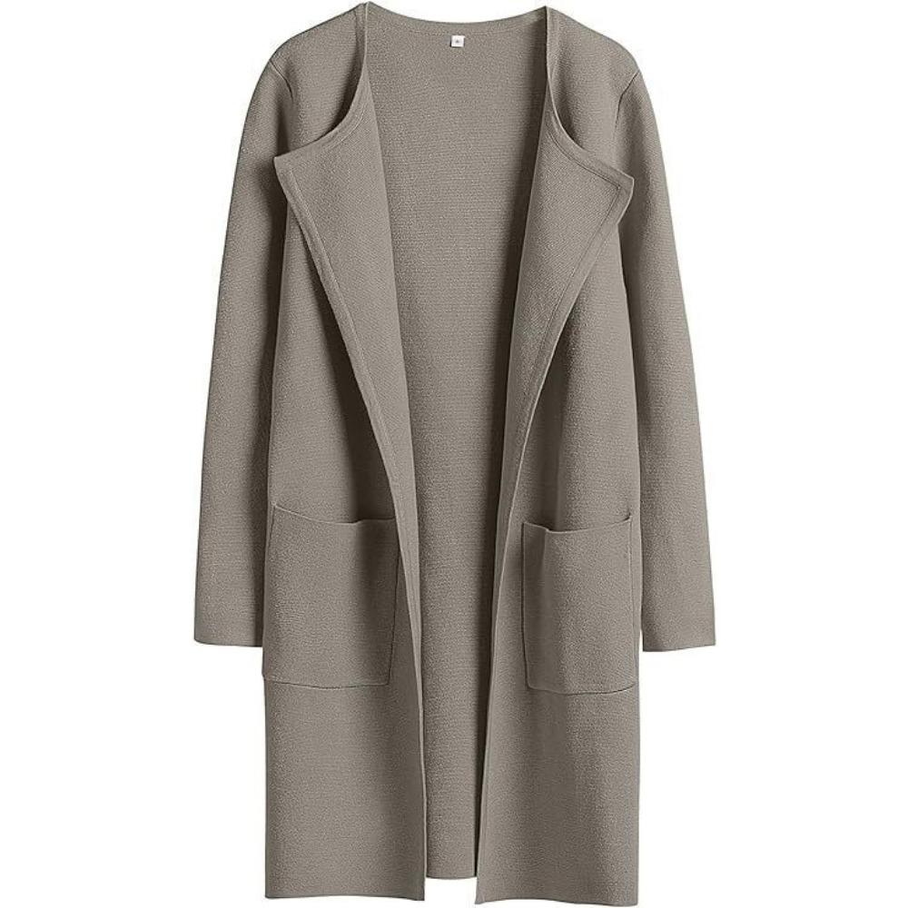 Autunno e Inverno Nuovo Cappotto Casual Comodo da Donna Europeo e Americano Cappotto di Lana con Revers