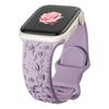 Strap for Apple Watch Band 45mm 44mm 42mm 40mm 41mm 49mm 38mm Floral Engraved Bracelet Correa iWatch Series 8 7 6 9 SE Ultra 5 4