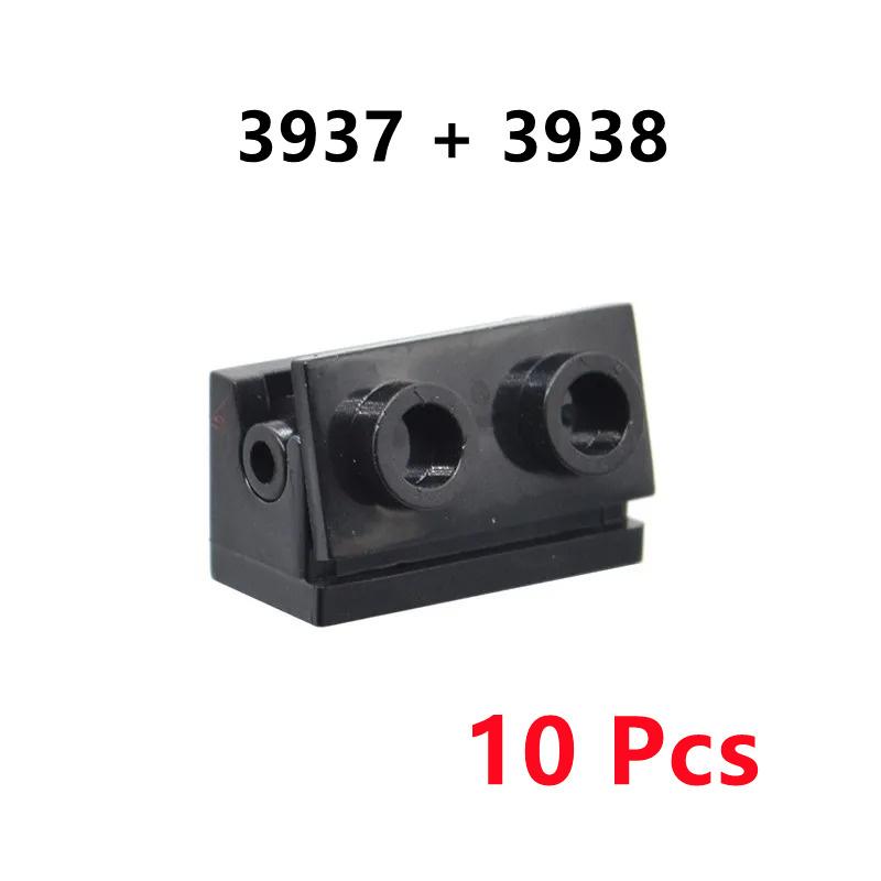 10/20 Pair/Lot Buildings Blocks 2429 2430 3937 3938 Hinge Plate 1 X 4 Swivel 1 X 2 Base and Top Brick Toy For High-Tech MOC Set
