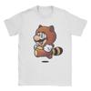 Tanooki Marios T Shirts Mens  Cotton Funny TShirts Round Neck  Tee Shirt Short Sleeve Tops Adult