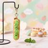 Long Cream Puff Realistic Long Cream Pendant Simulation Fruit Small Strip Fruit Keychain  Gift