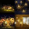 Kupfer LED Feuerwerk Lichterkette Lichterkette Fernbedienung Weihnachtsdekoration