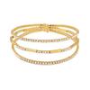 Sparkling Cubic Zirconia Bracelet with 18K Yellow Gold Finish - Amlok