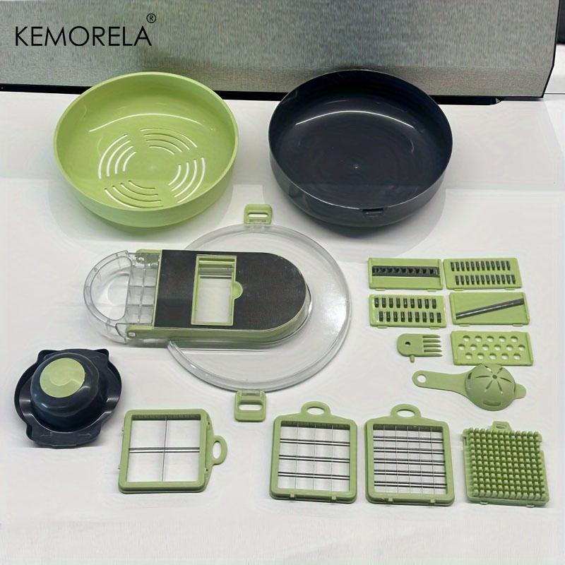 15 in 1 Vegetable Chopper Fruit Slicer Set - Stainless Steel Vegetable Cutter For Onions Potatoes Kitchen Gadget