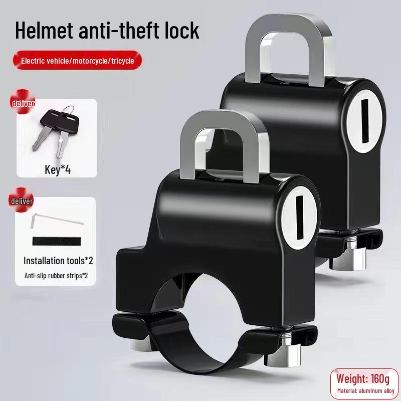 Electric Motorcycle Helmet Lock - Anti-theft Safety Hook for Secure Helmet and Item Storage