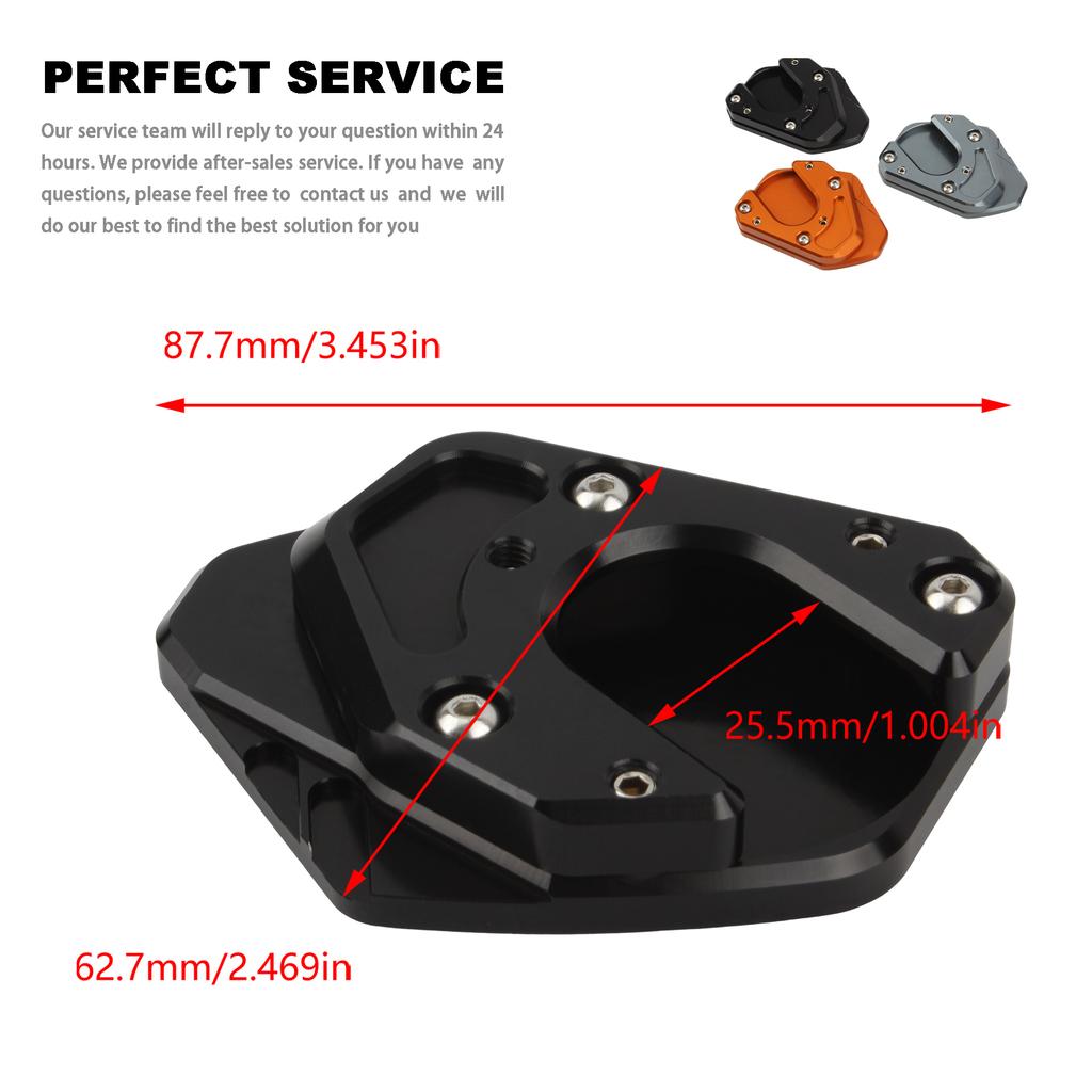 Per KTM Duke 125 200 390 690 Moto Cavalletto Laterale Cavalletto Esteso Cavalletto Piede Moto Estensione Piastra Base 2012-2023