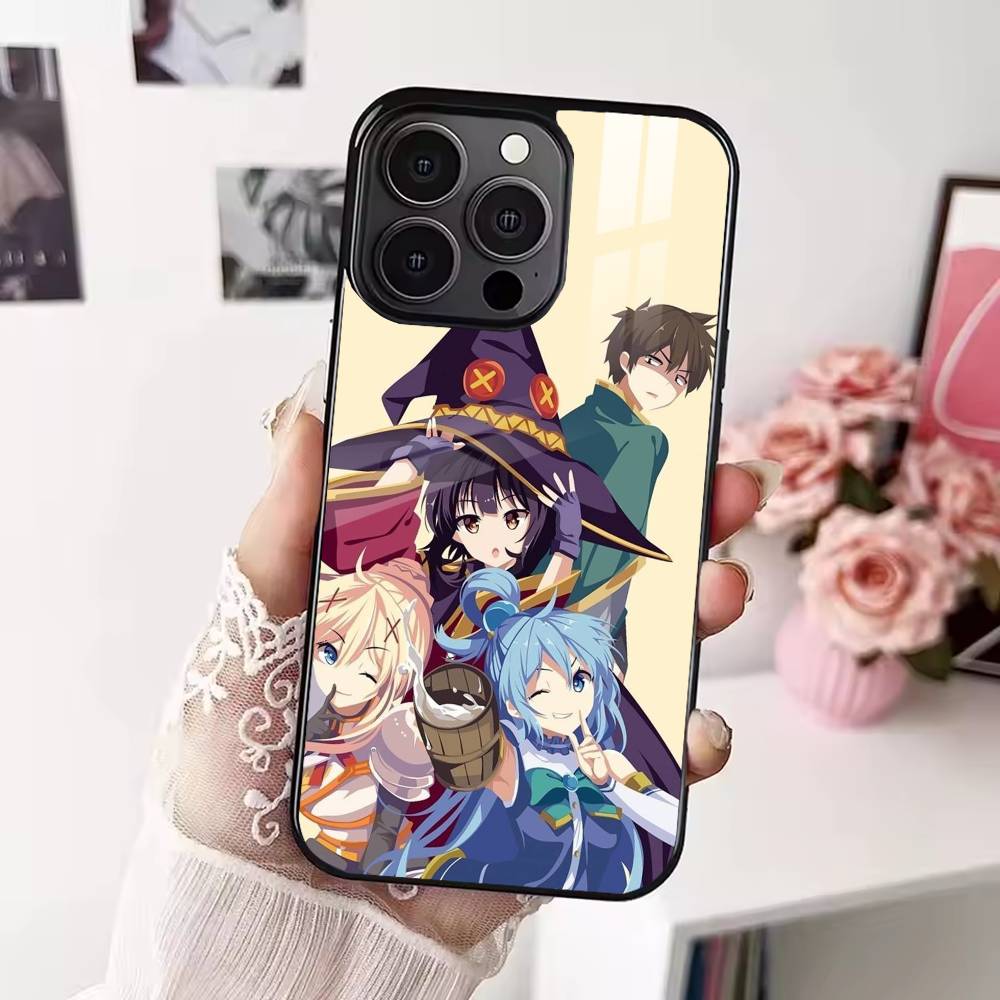 K-Kono Subarashii Sekai ni Shukufuku Phone Case For iPhone 17,16,15,14,13,12,Plus,Pro,Max For Magsafe Magnetic Wireless Charge