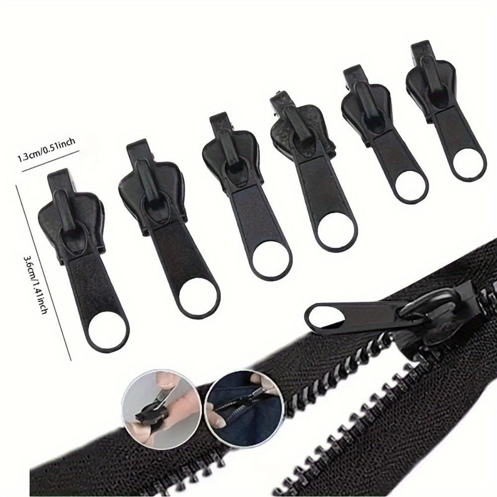 6pcs Instant Zipper Repair Kit with Universal Design & Multiple Sizes, Replacement Zipper