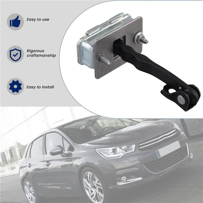 A58X-New Rear Door Hinge Stop Check Strap Limiter 9181R2 For Citroen C4 MK2 2010-2017 DS4 2010-2017