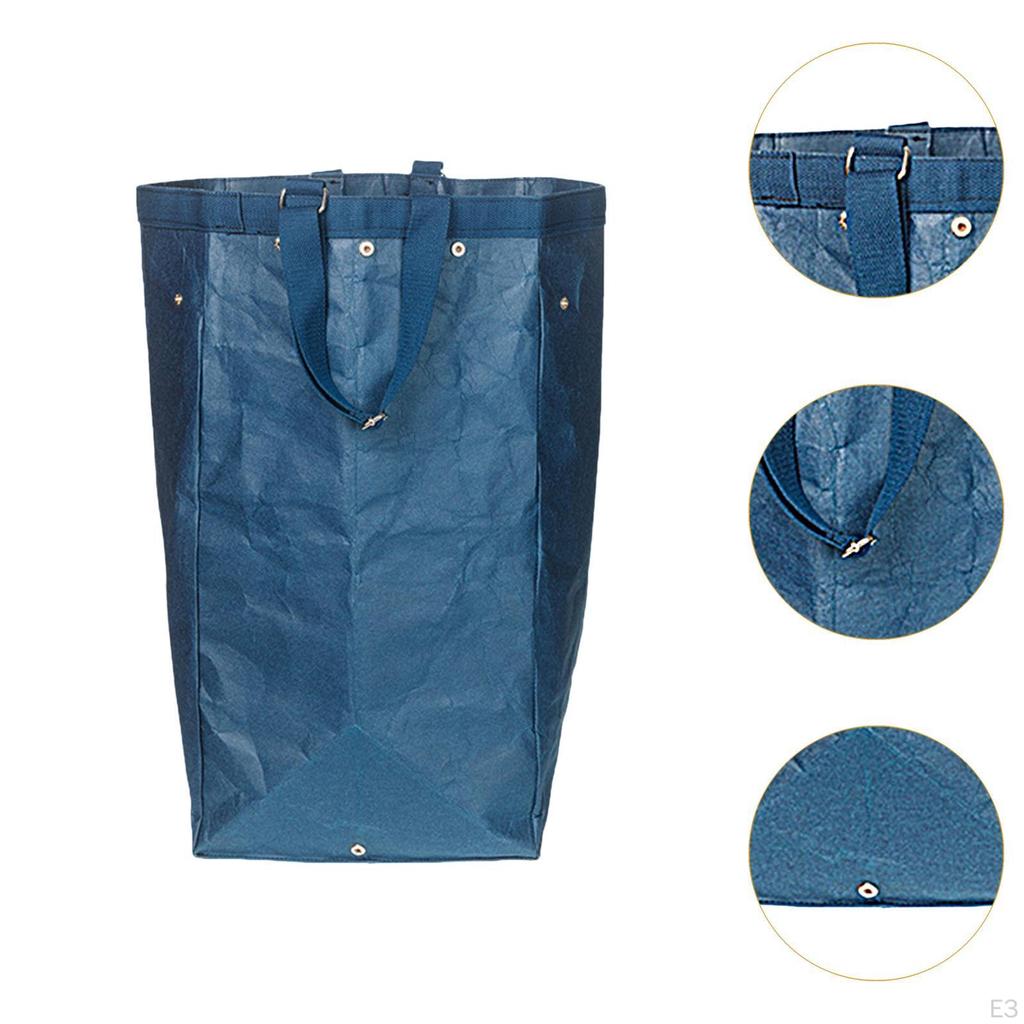 Laundry Hamper Clothes Storage Basket with Handles Portable Recycling Bag Organizer for
