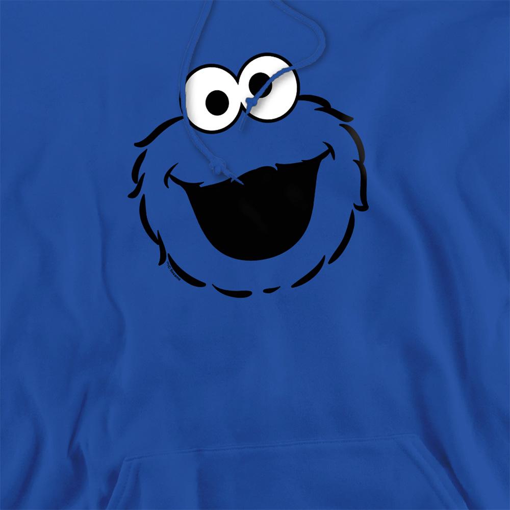 Sesame Street Unisex Adult Cookie Monster Face Hoodie