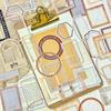 30-Piece Retro Hollow-out Border Stickers, Elegant Vintage Frame Designs with Intricate Cutouts, Self-Adhesive for Journal