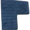 Striped L-Shaped Bathroom Floor Mat Coral Velvet Non-Slip Doormat Absorbent Foot Mat  Shower Room