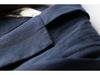 Plus Size Women's Light Luxury Cotton Linen Jacket, 2025 Spring/Autumn, Three-Quarter Sleeves, Solid Color, Loose Fit.