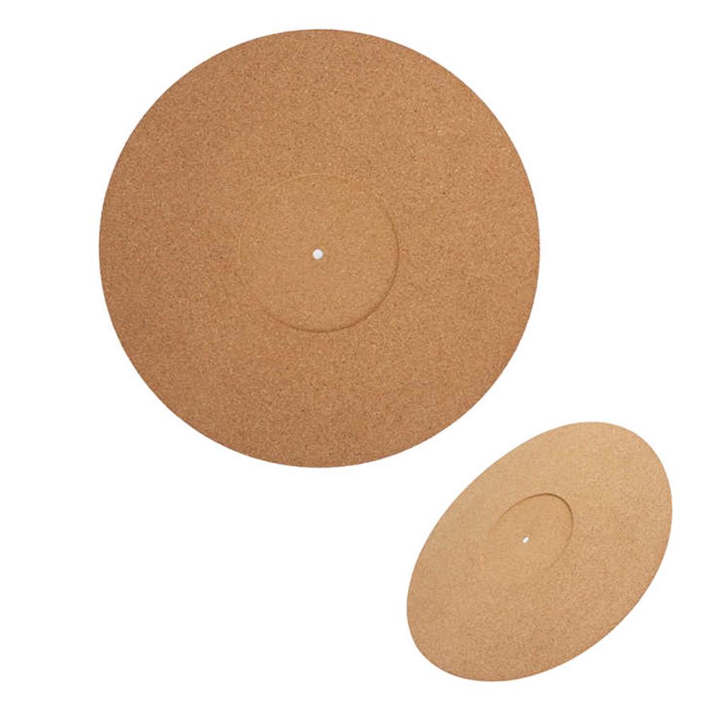 12in Record Pad Soft Cork Anti-Static Vinyl Mat Turntable Slipmat Pad Diameter 297mm Audio Controller Phonograph Accessories