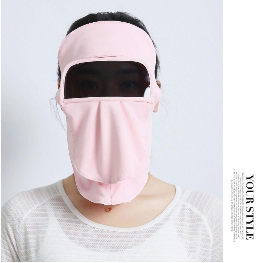 Sunscreen Face Scarf Ice Silk Mask Summer Face Gini Mask Elastic Face Cover  Fishing