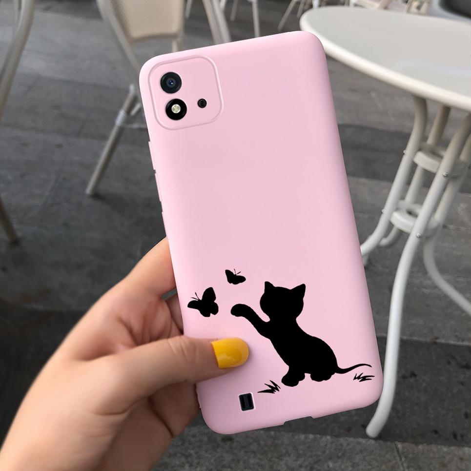 Candy Phone Case For Realme C11 2021 Case 6.52" Cartoon Child Girl Back Cover Shell For Oppo Realme C11 C 11 RMX3231 Silicone