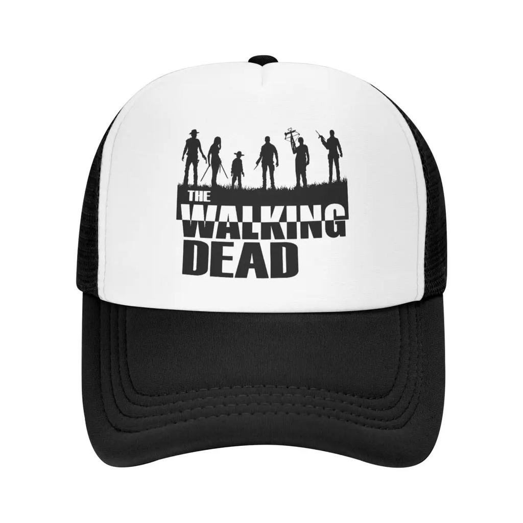 Custom Classic Unisex Horror TV Show The Walking Dead Trucker Hat Adult Adjustable Baseball Cap Unisex Women Hip Hop Dad Hat