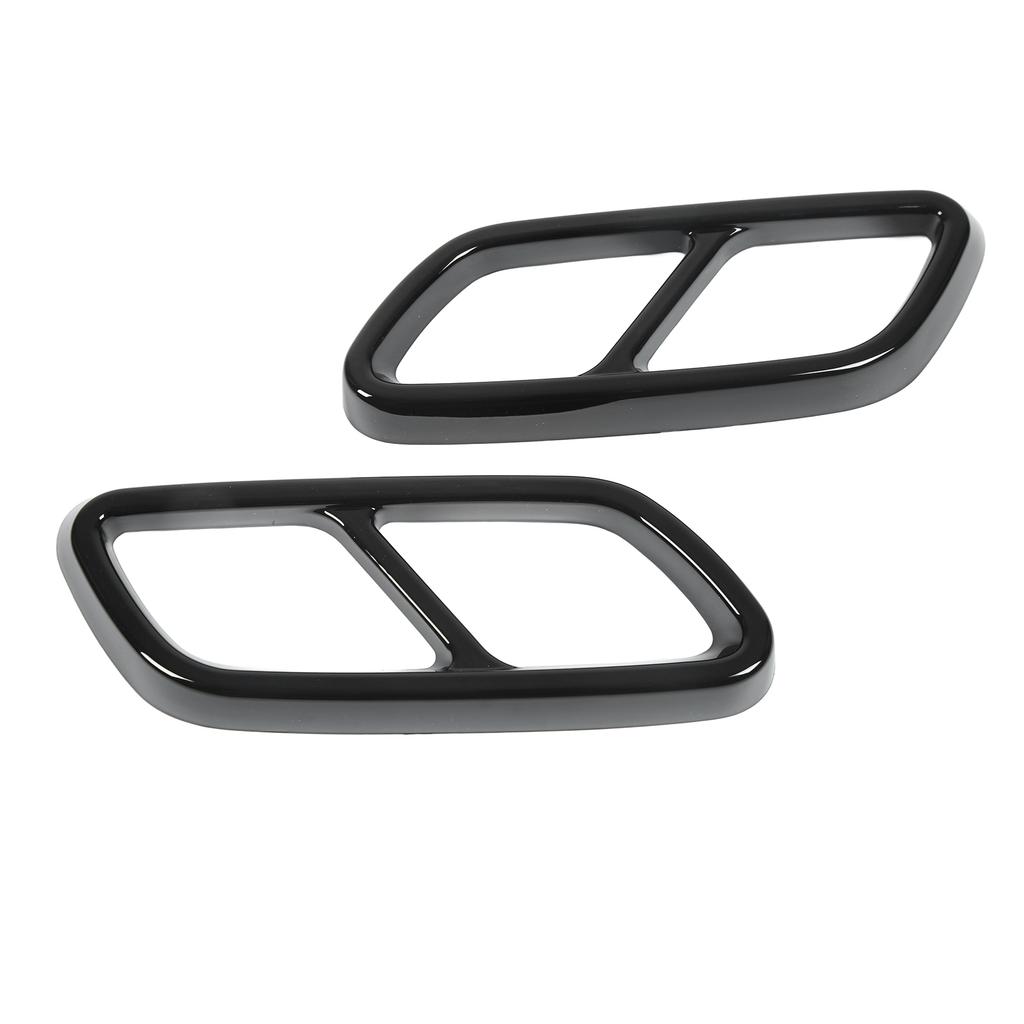 Paar Heckauspuff Schalldämpfer Endrohr Abdeckung Zierleiste Ersatz für Mercedes-Benz C-Klasse W206 2021 Aufwärts