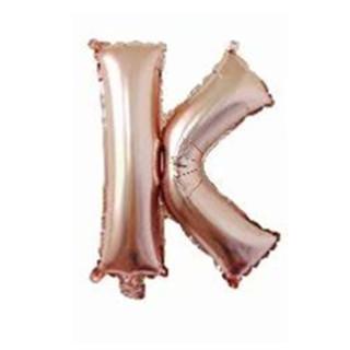 16 Inch Slim Gold Letter Aluminum Foil Balloon Bright Gold Wedding Decoration Film Balloon