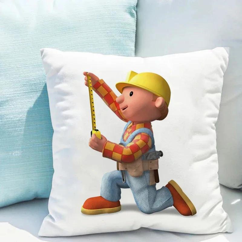 B-Bob der Baumeister Dekorative Kissenhülle x Zierkissen Kissenbezüge Herbstdekoration Raumdekor Kissenbezüge