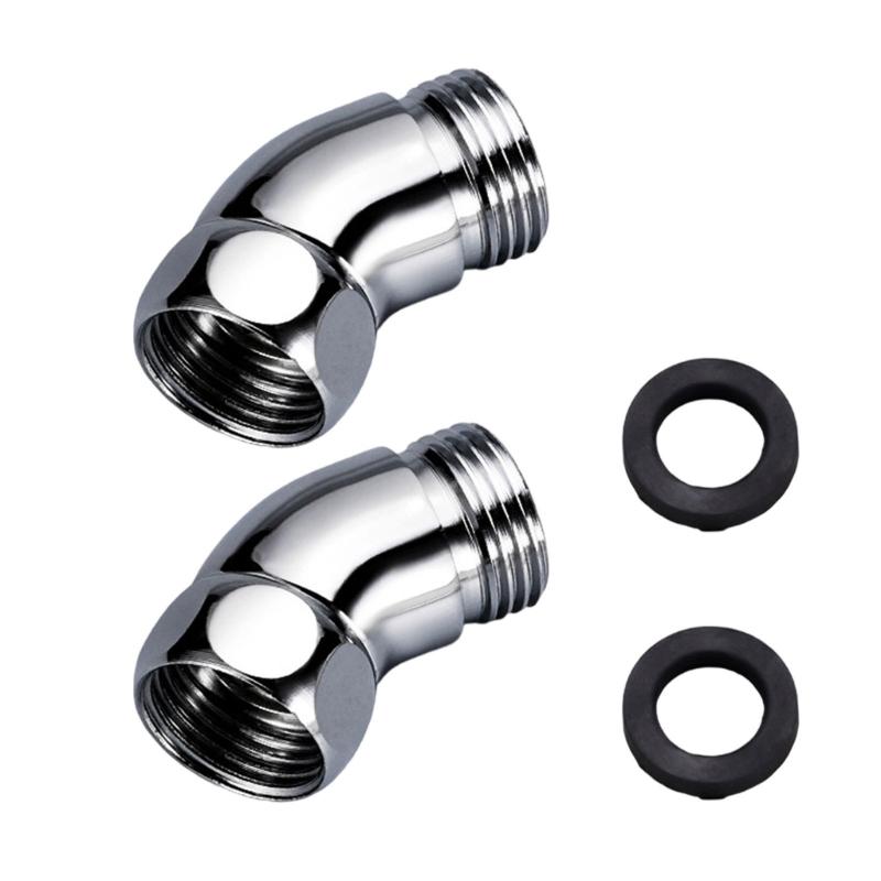 

2 set Hand Shower Elbow Joints Featuring 135° Adjustment Sprays Angle Control Shower Hose Connectors for Bathroom