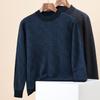 Hengyuanxiang Men's 100% Pure Wool Striped Pullover Sweater