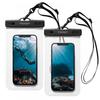 Waterproof Case Spigen A601 Ipx8 For Phone Max 8 Inches, 16.3 X 9 Cm, Transparent-Black, 2 Pieces