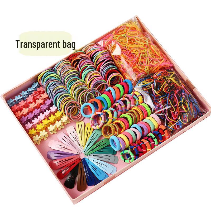 

Подарочный набор детских аксессуаров для волос: Заколки для волос, шпильки, детские резинки и принцессины резинки для волос