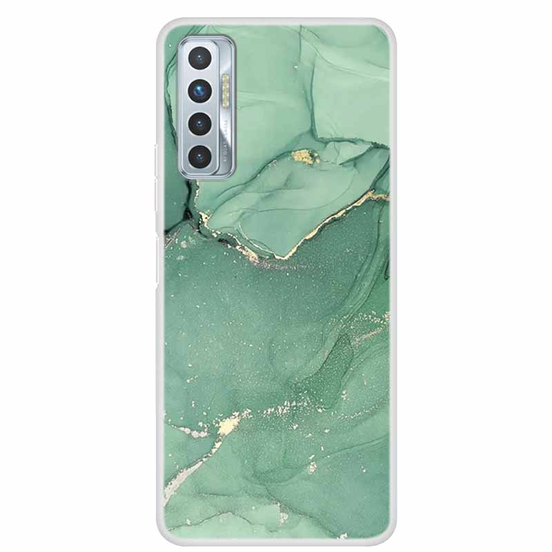 For Tecno Camon 17P Case Luxury Silicone TPU Soft Cover Phone Case For Tecno Camon 17 CG7 CG6 Coque Shockproof Marble Funda Capa