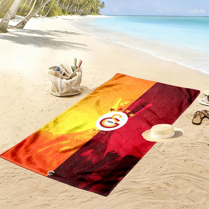 Galatasaray SK Beach Towel Suitable for Various Scenarios Such As Kitchen, Bathroom and Beach Swimming