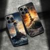Lighthouse Phone Case For Iphone 16 15 Plus 13 12 Mini 17Air 16E 11 14 Pro 17 Pro Max Cover Shell Coque Soft Clear Capa Cute Fun
