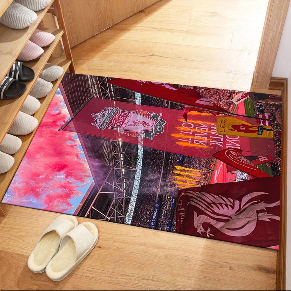 Liverpool Football Club Carpet Perfect For Study Room Hallway Decorate Room Living Rooms Antislip Rug Anime Office Decor Spiritual Gift