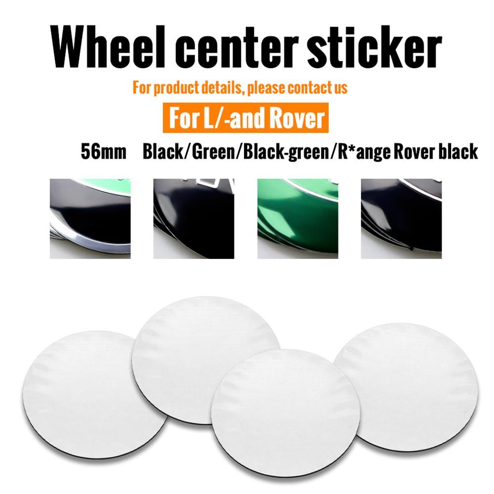 4pcs 56mm Car Wheel Center Hubcap Sticker Auto Tire Hub Cap Decor Decal For Land Rover SVR Range Rover L322 L405 Sport Discovery XS1