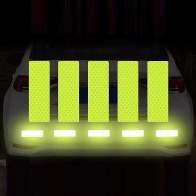 Waterproof Reflective Stickers For Cars Motorcycles Electric Bicycles Night Cycling Warning Stickers Scratch Reflective Decals