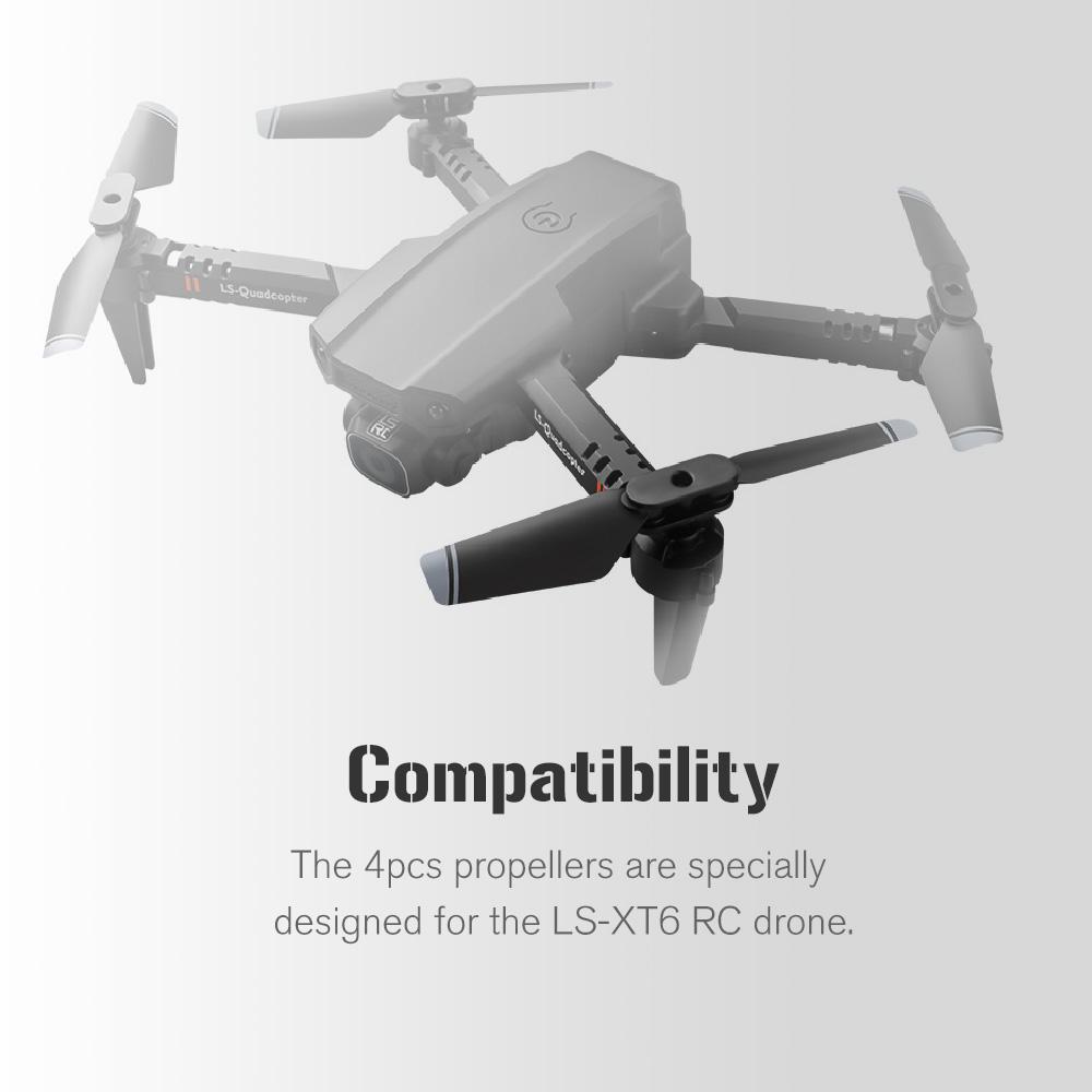 Compatible with LS-XT6 RC Drone 4pcs Drone Propeller Blades Paddles for RC Quadcopter RC Drone Accessories
