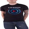 Alice In Chains T Shirt Played Band Logo New Official Mens Black