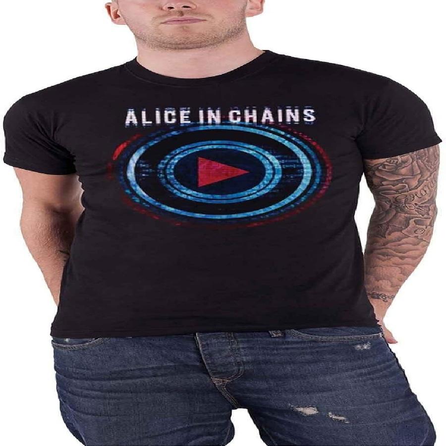 

Alice In Chains T Shirt Played Band Logo New Official Mens Black XXXXXL чорний