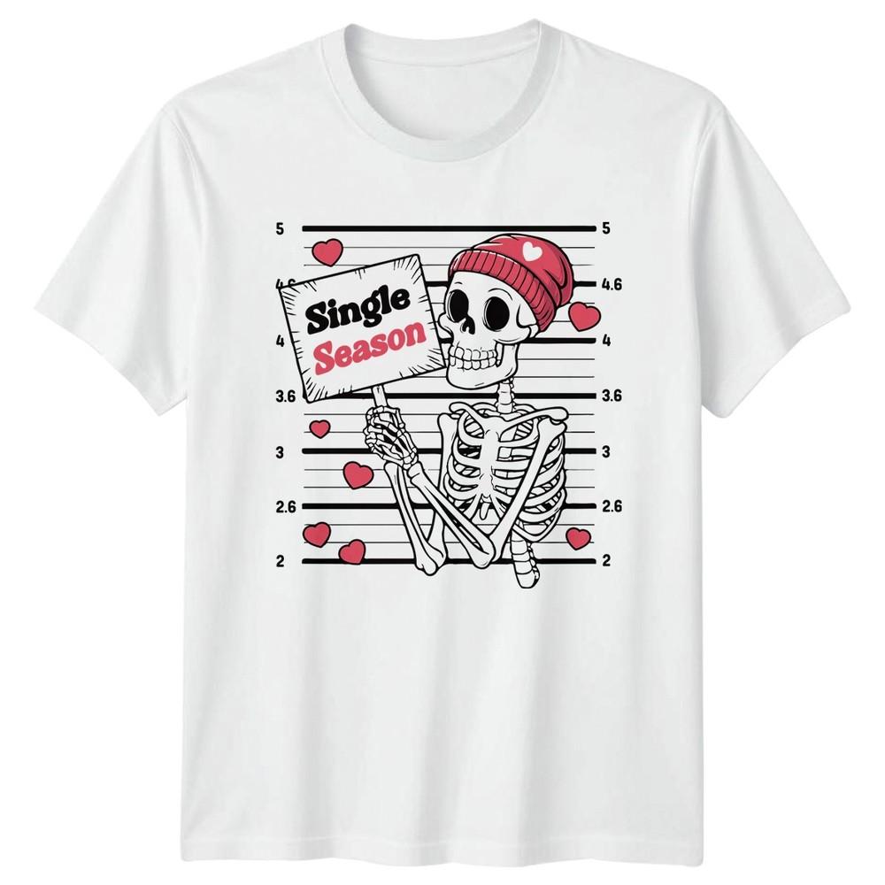 Single Season Skeleton Humor Graphic Tee Unisex Unisexs Unisex Top S