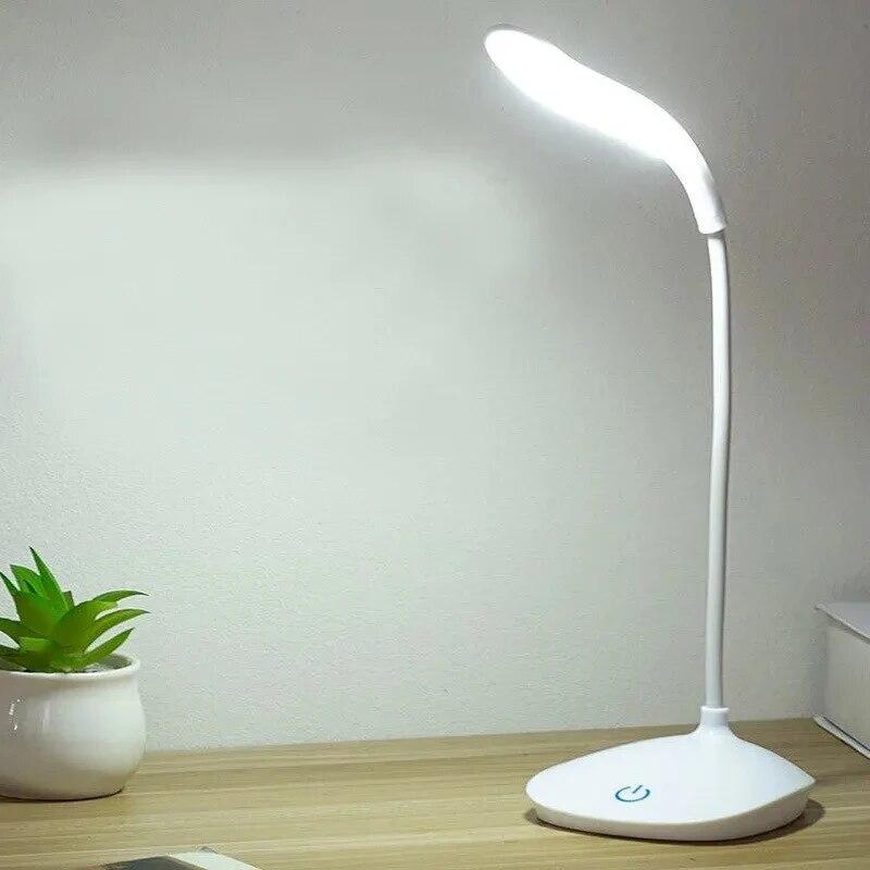 Portable LED Desktop Desk Lamp Rechargeable Lighting Eye Protection Room Night Light Bedroom Bedside Student Touch Dimmer Lamp