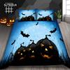 Halloween Duvet Cover Set Thumbedding Halloween Decor Mysterious Forest Bedding Set Polyester Double Queen King Size Quilt Cover